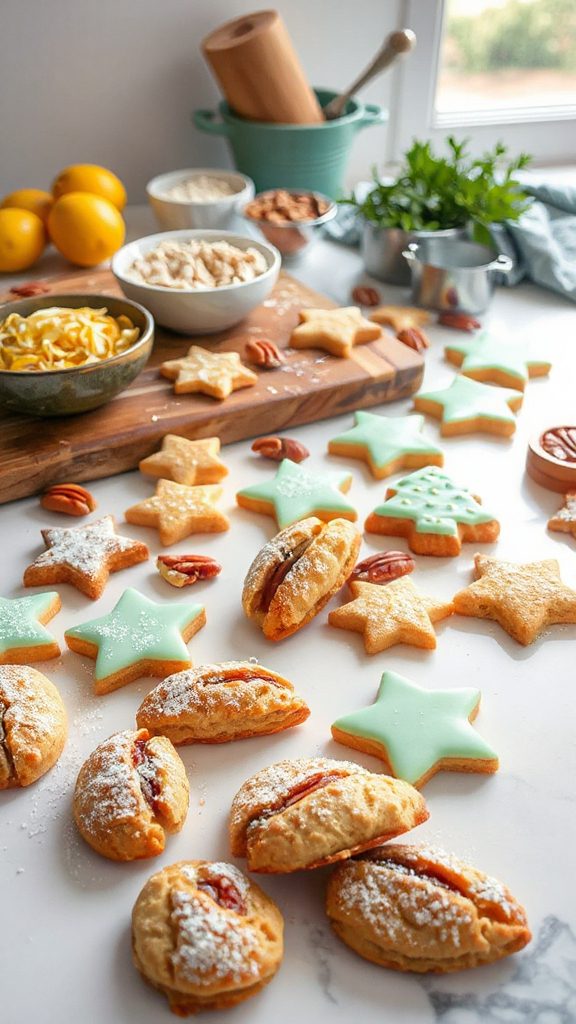 lemon verbena pecan biscotti