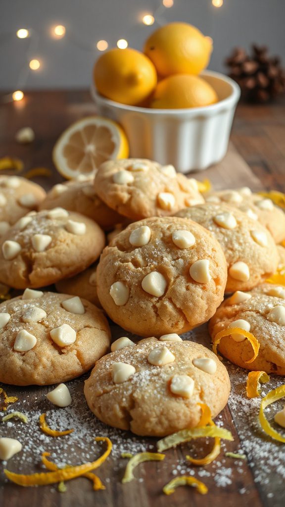 lemon white chocolate cookies