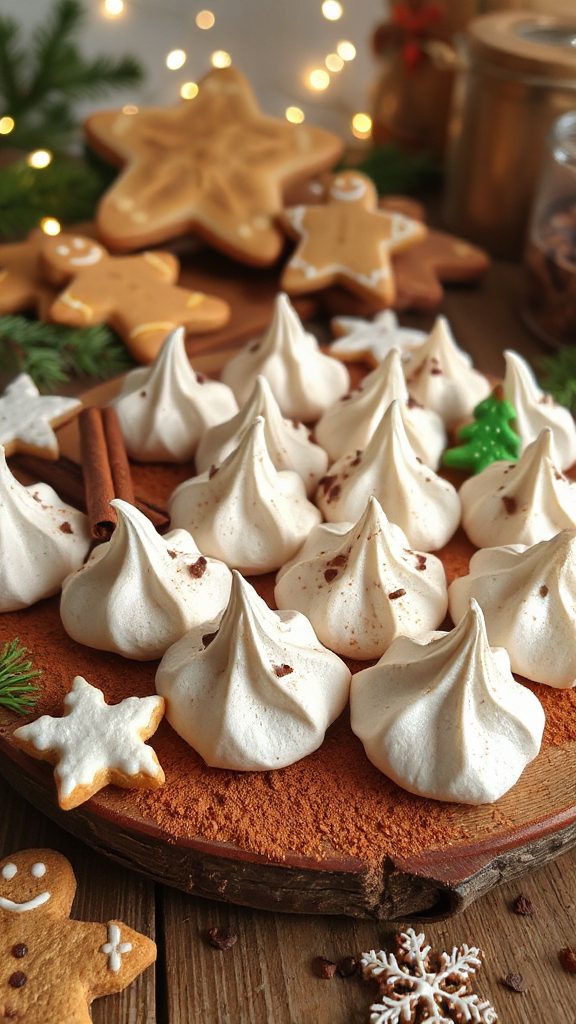 light and crunchy meringues
