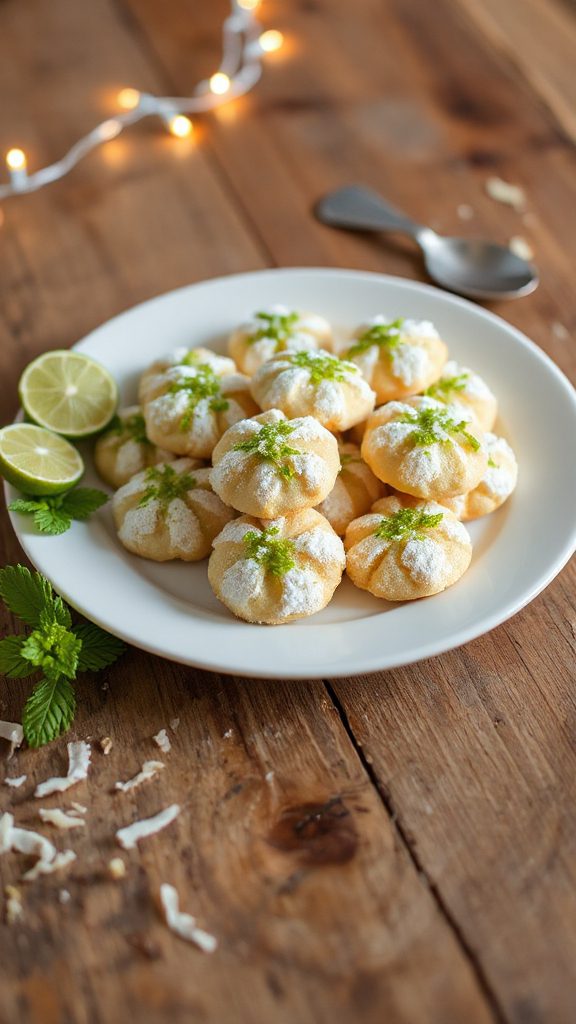 lime coconut sugar cookies
