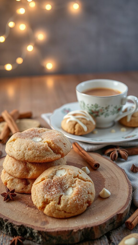luxurious chai white chocolate cookies