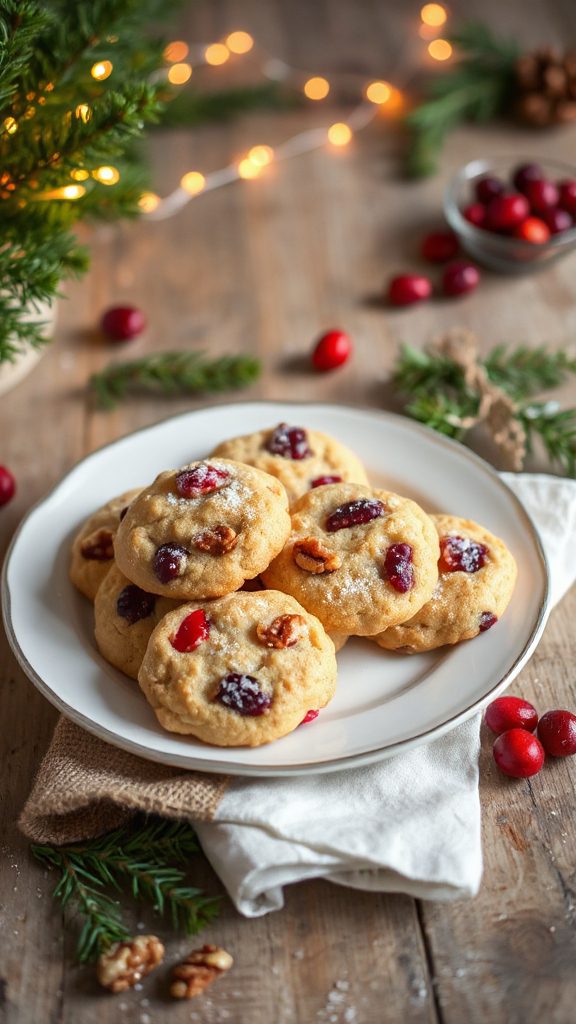 maple cranberry nut cookies