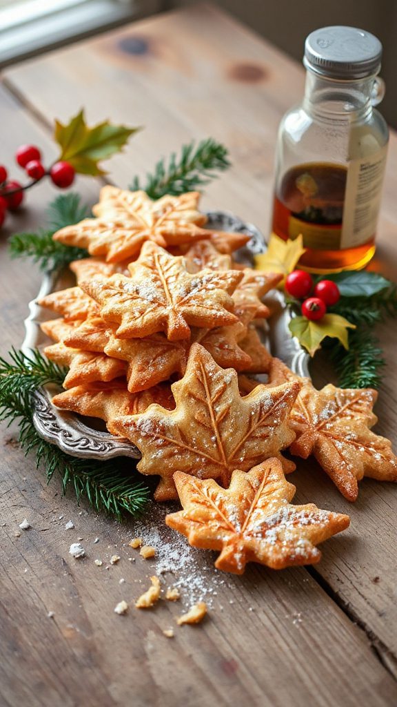 maple flavored festive cookies
