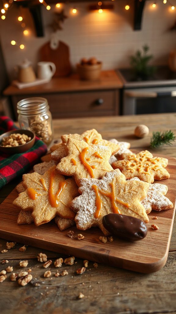 maple infused walnut biscotti