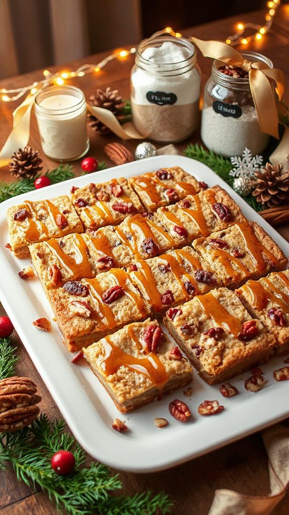 maple pecan cookie bars