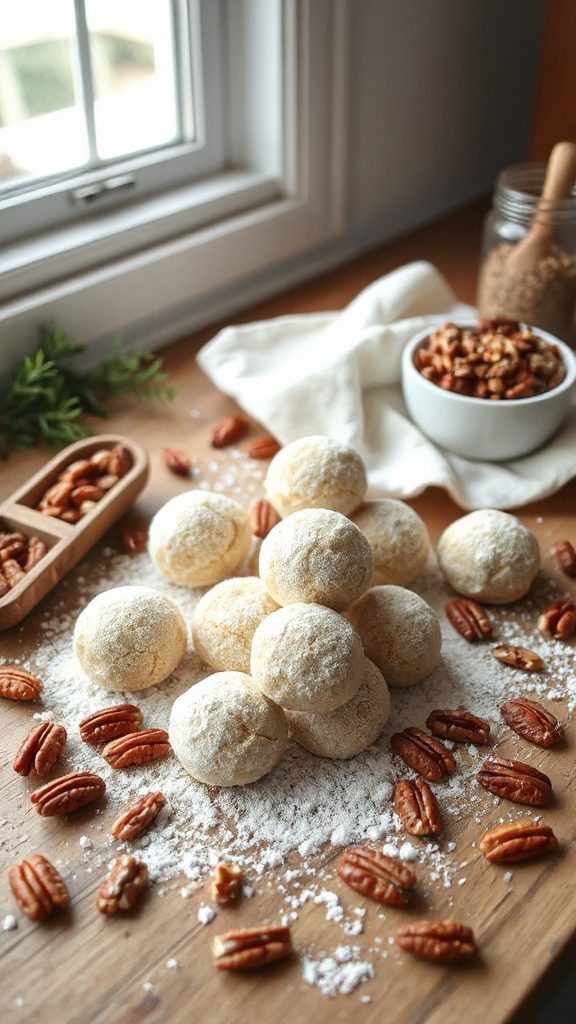 maple pecan holiday cookies