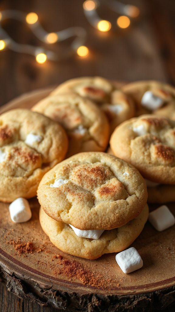 marshmallow filled snickerdoodle cookies marshmallow filled snickerdoodle cookies