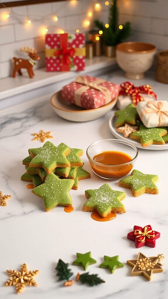 matcha cookies with miso