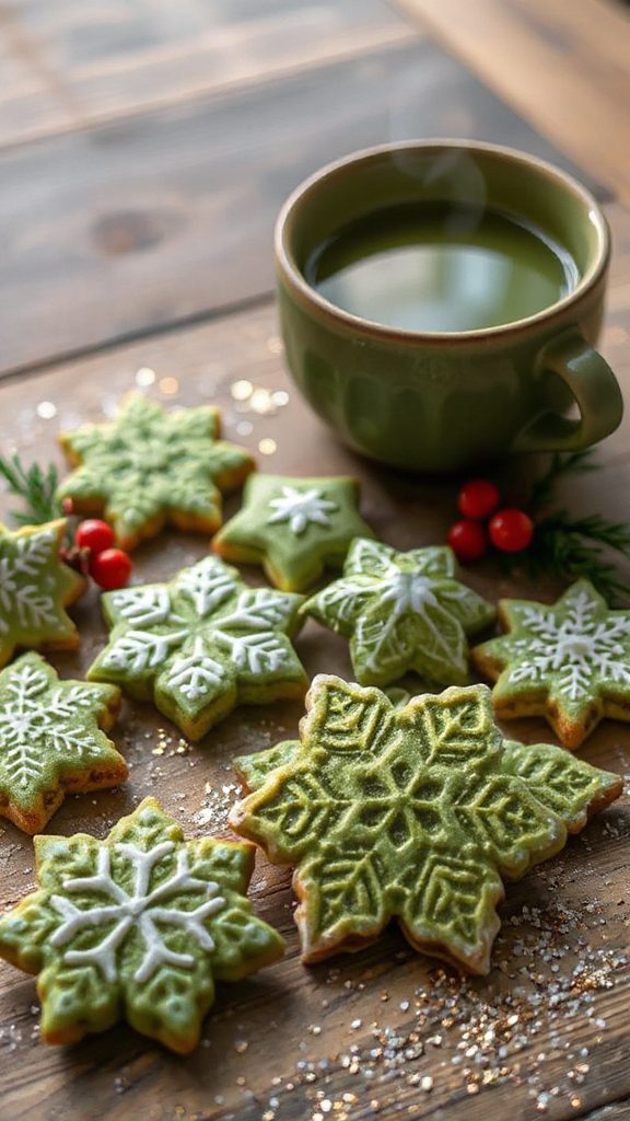 matcha lace cookies recipe