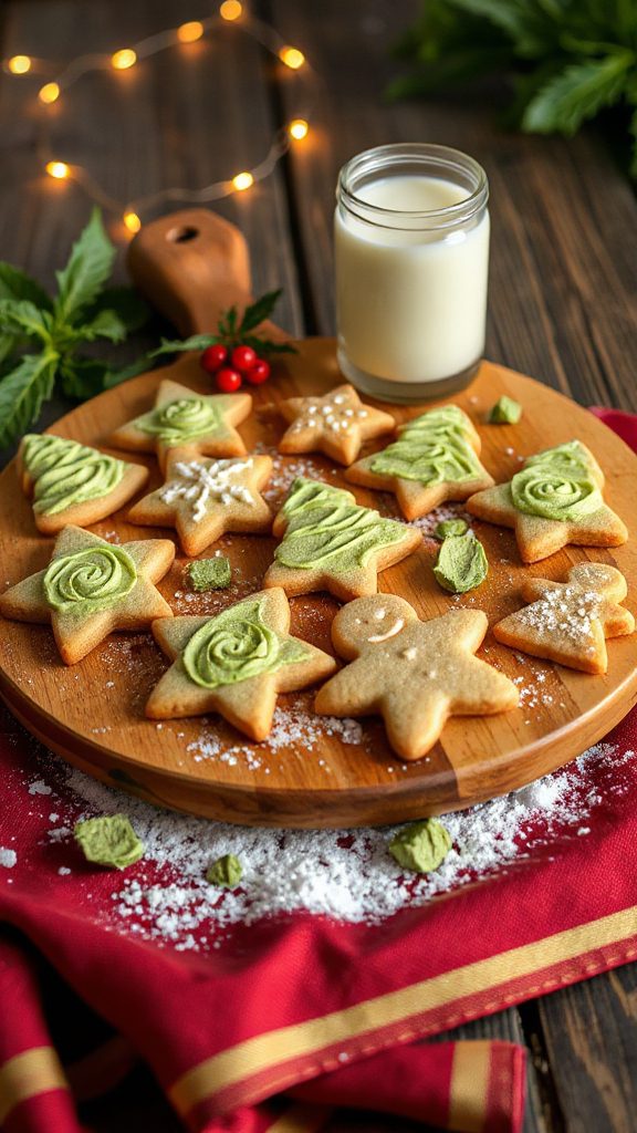 matcha protein sugar cookies