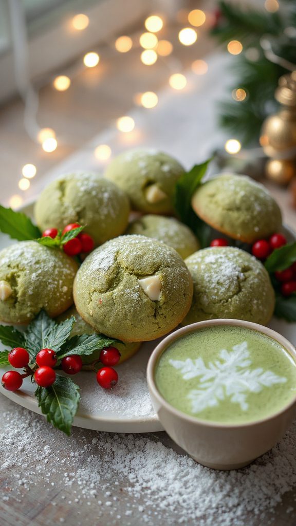 matcha white chocolate cookies