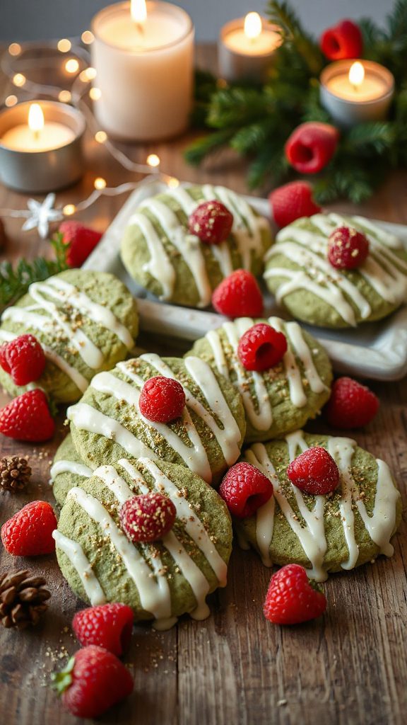 matcha white chocolate cookies