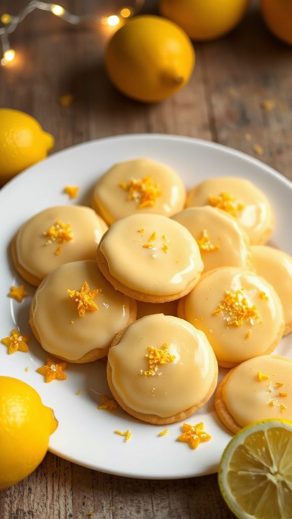 meyer lemon frosted cookies