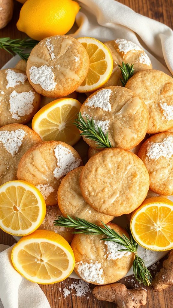 meyer lemon ginger cookies