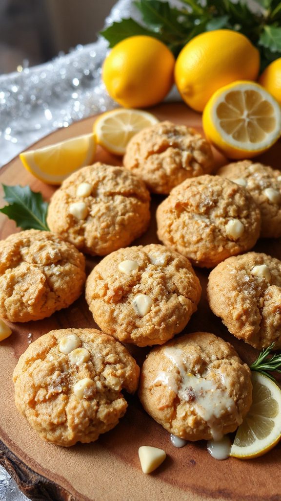 meyer lemon oatmeal cookies