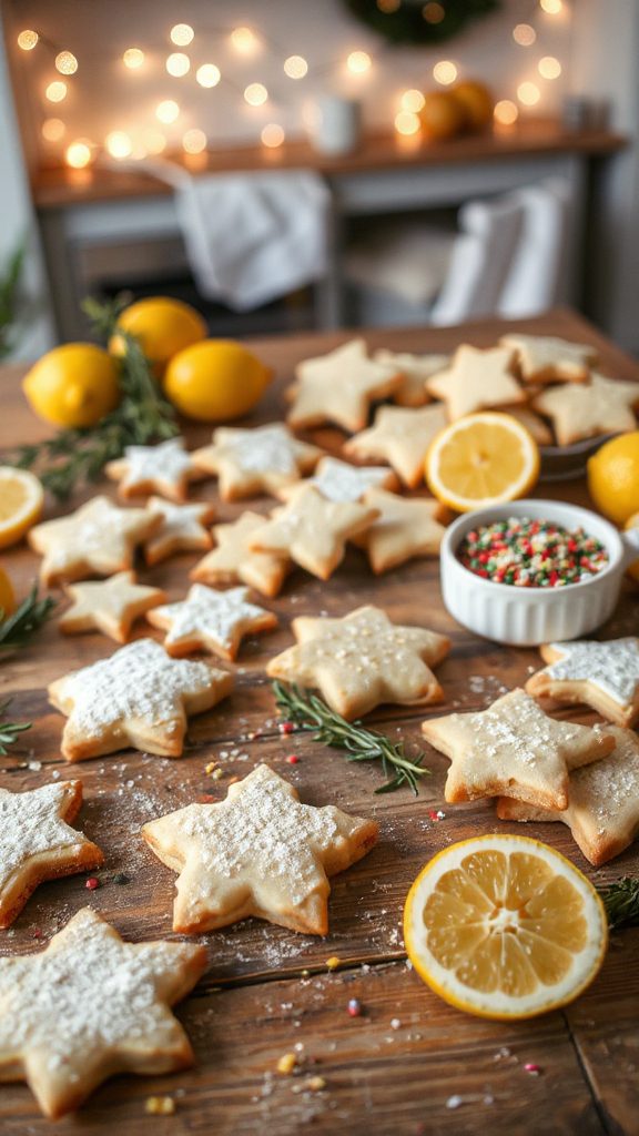 meyer lemon shortbread cookies