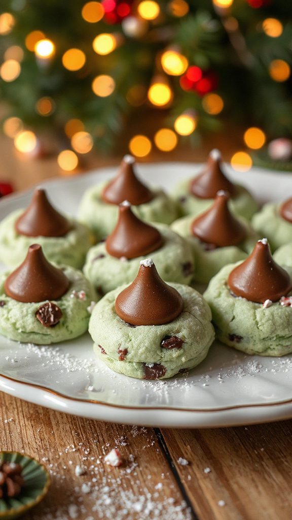 minty chocolate chip cookies