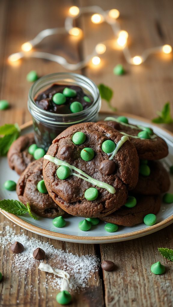 minty chocolate delight cookies