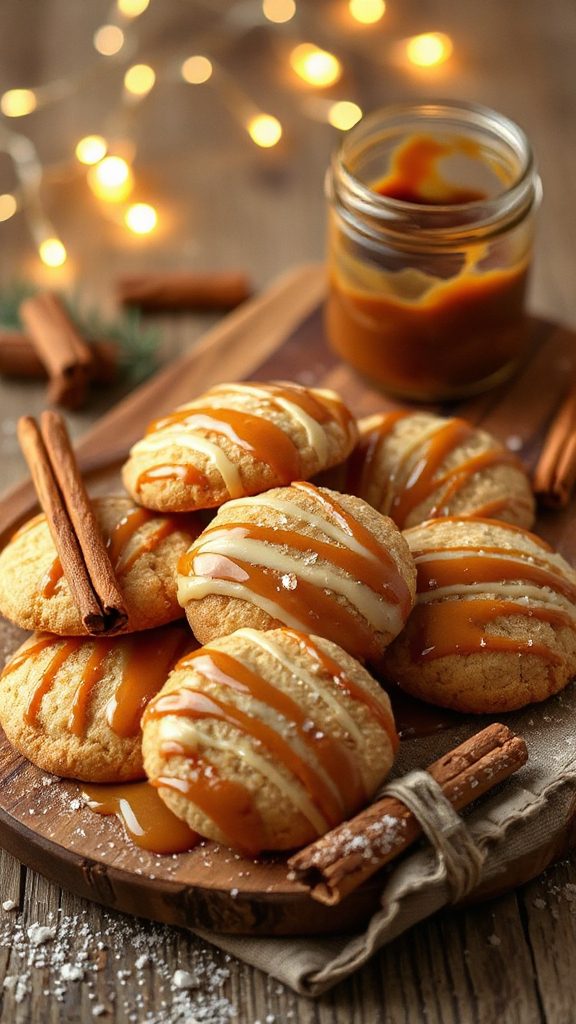 miso caramel snickerdoodle cookies