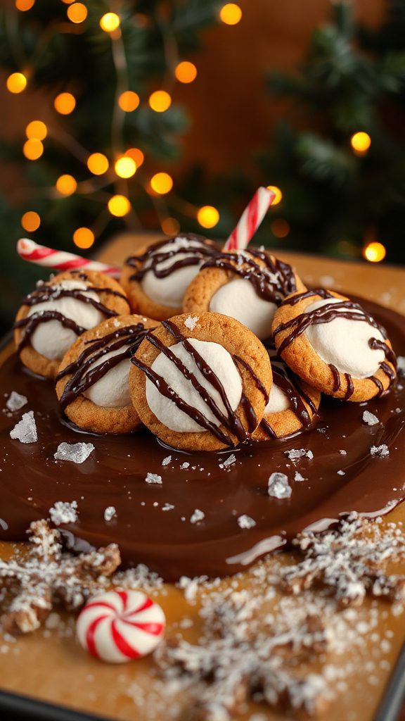 mocha chocolate marshmallow cookies