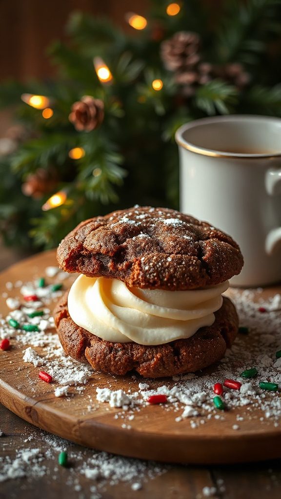 molasses cookie cream sandwiches molasses cookie cream sandwiches