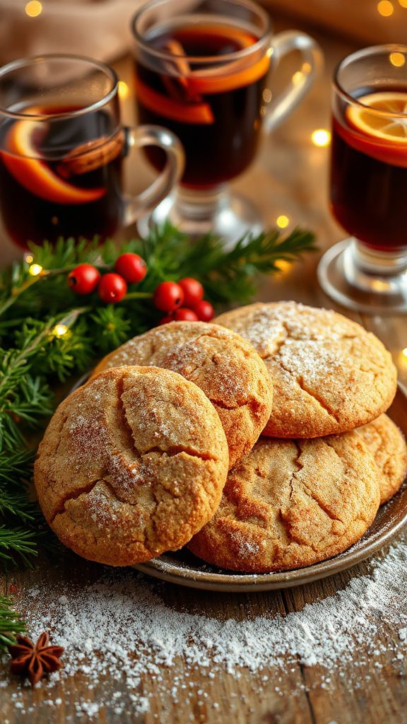 mulled wine flavored cookies