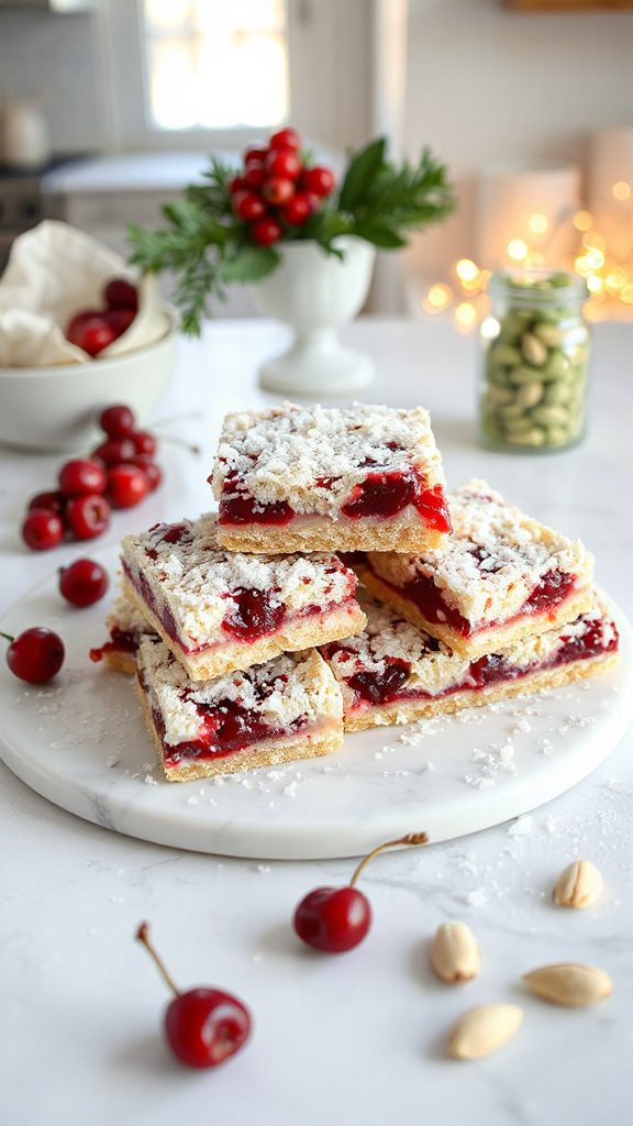 no bake cherry coconut bars