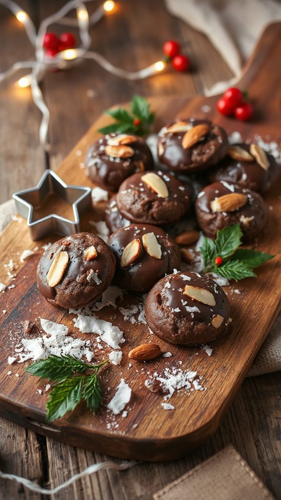 no bake chocolate almond bites