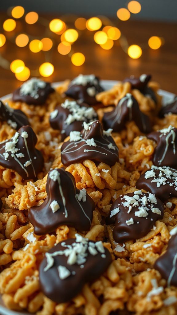 no bake chocolate haystack cookies