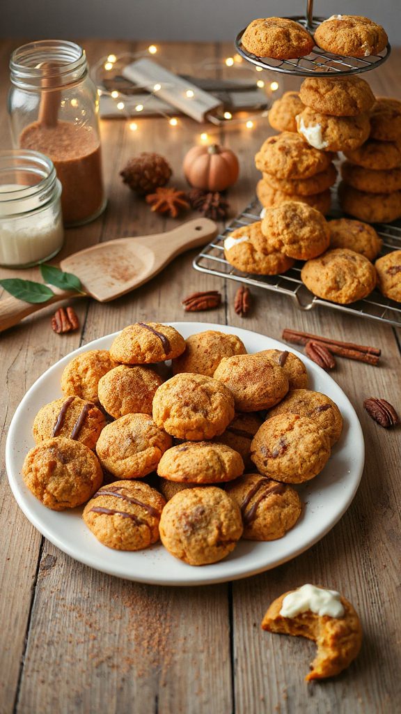 no bake pumpkin spice cookies