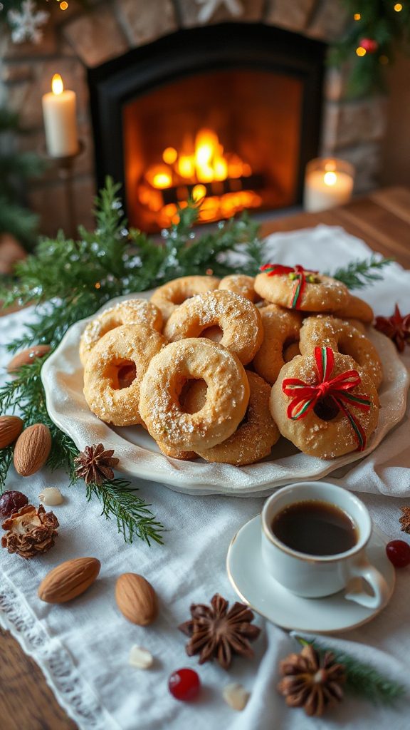 norwegian almond spiral cookies