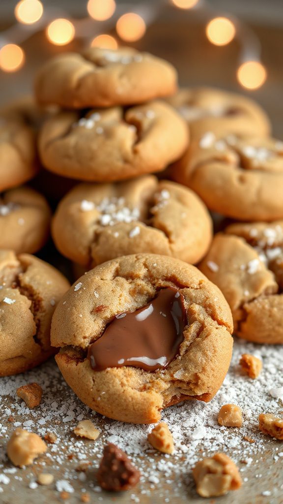 nutella filled peanut butter cookies nutella filled peanut butter cookies