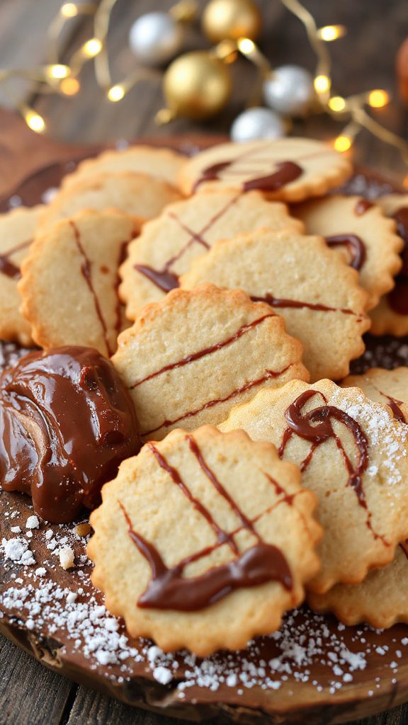 nutella marble wafer cookies