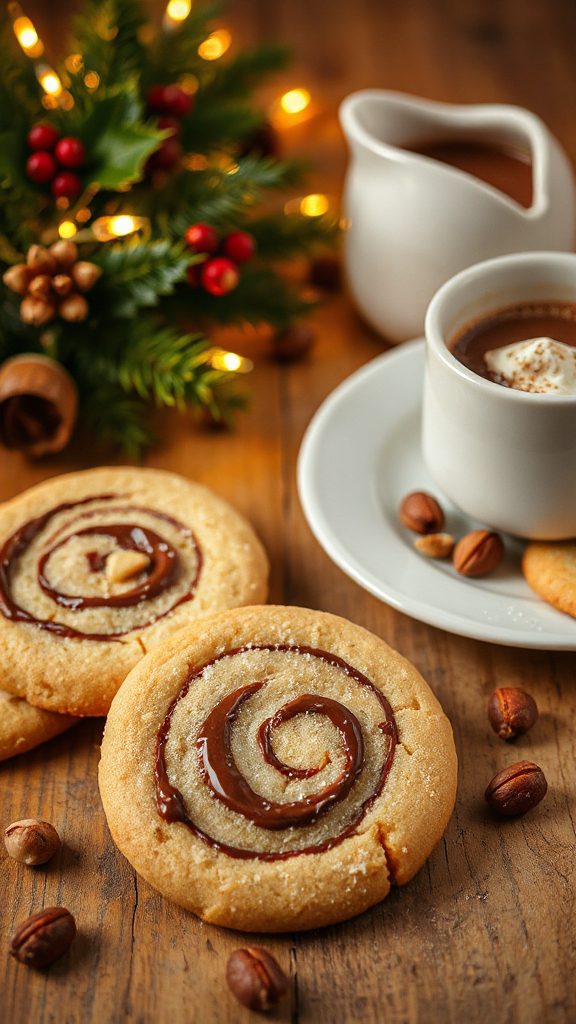 nutella swirled sugar cookies