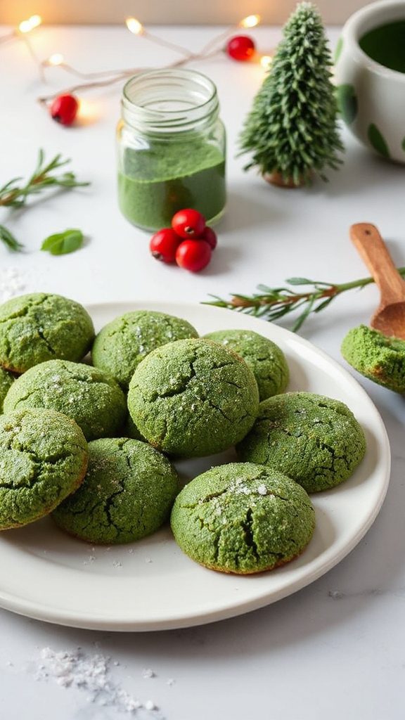 nutritious spirulina cinnamon cookies
