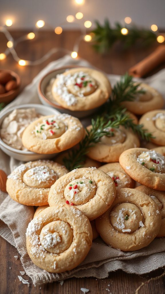 nutty coconut sesame cookies