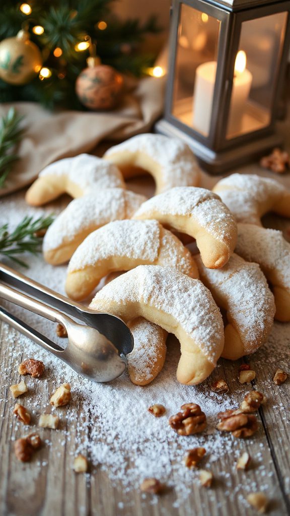 nutty crescent holiday cookies nutty crescent holiday cookies