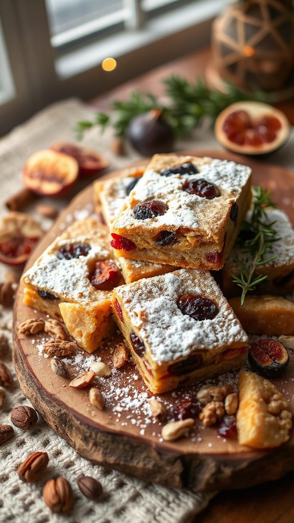 nutty fruit cookie bars
