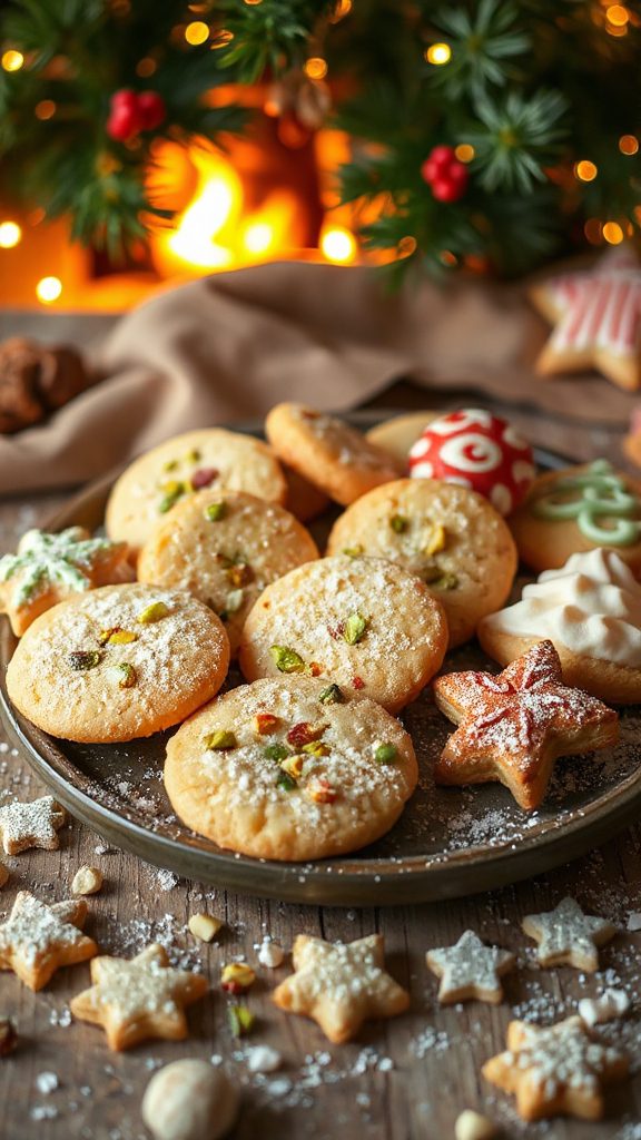 nutty pistachio pine cookies