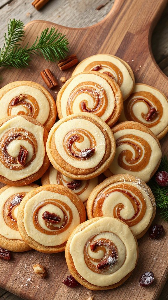 nutty sweet swirled cookies