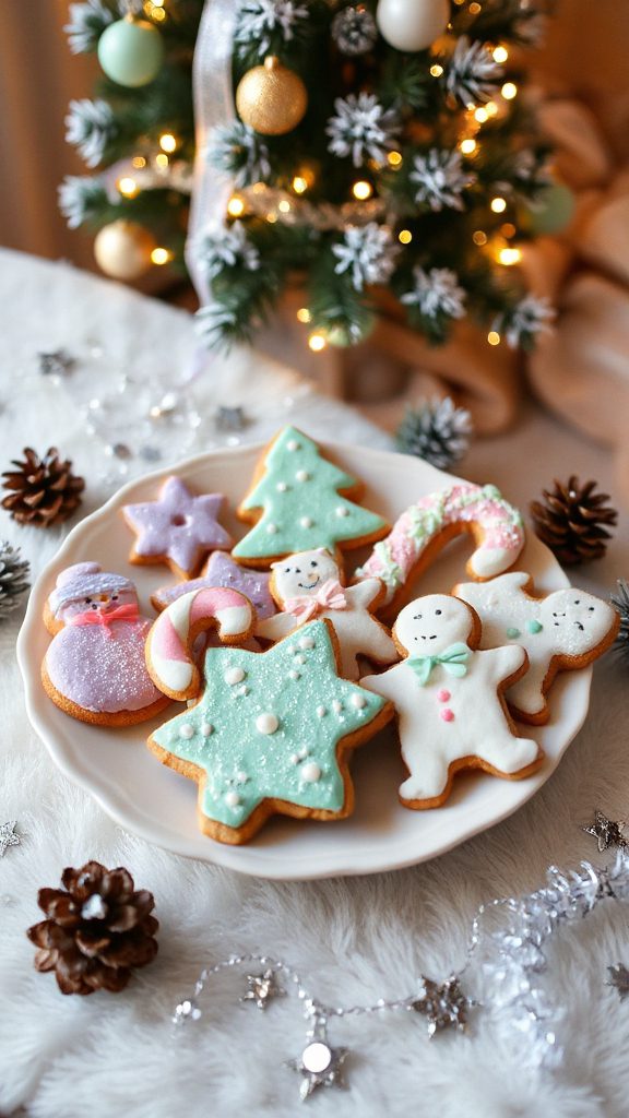 pastel flavored holiday cookies
