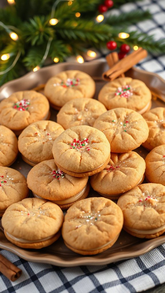 peanut butter cookie sandwiches