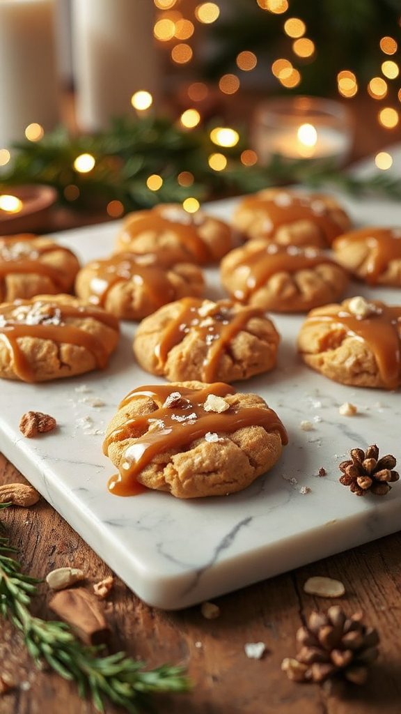 peanut butter miso caramel cookies