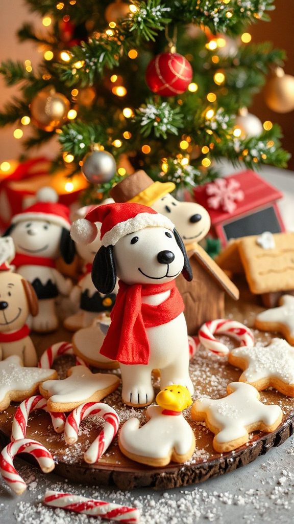 peanuts themed festive cookies peanuts themed festive cookies
