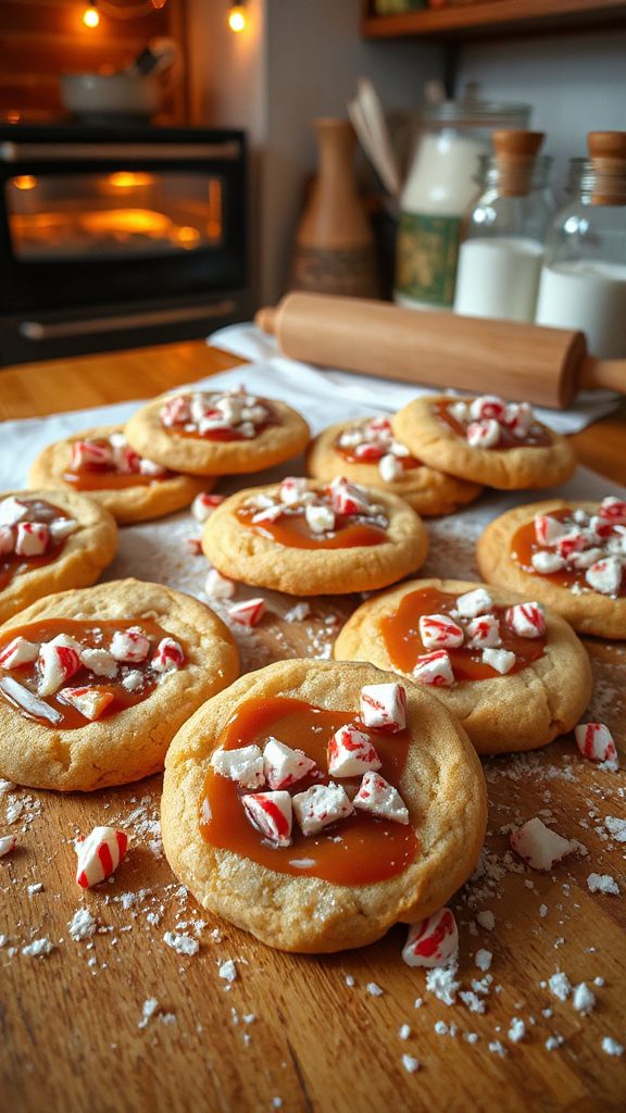 peppermint caramel cookie delight