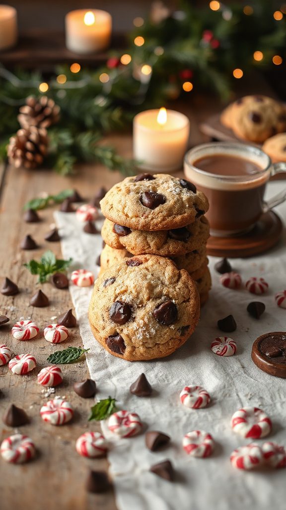 peppermint chocolate chip cookies peppermint chocolate chip cookies