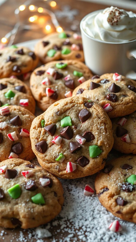 peppermint chocolate chip cookies peppermint chocolate chip cookies