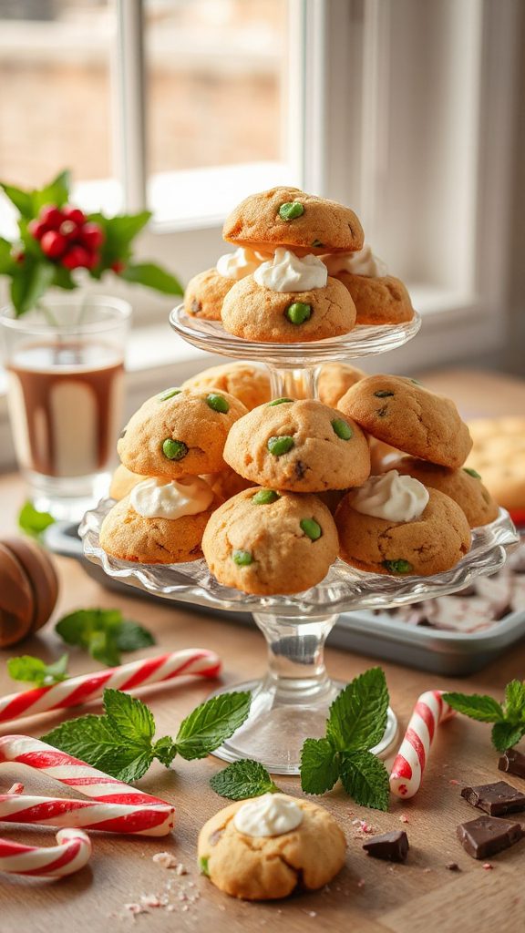 peppermint chocolate coffee cookies