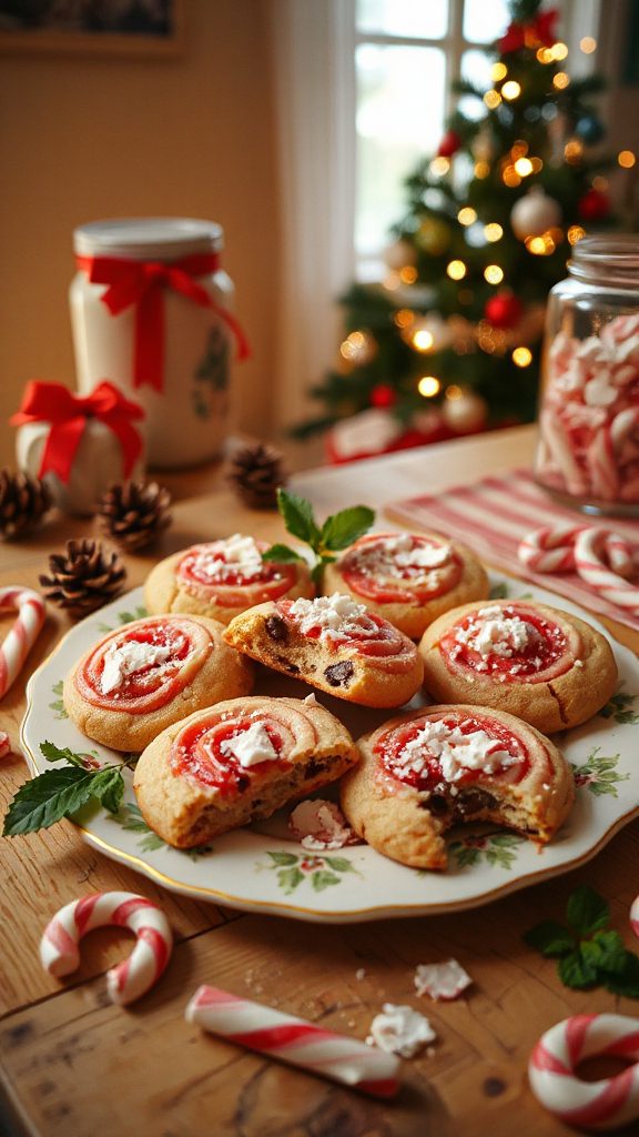 peppermint chocolate holiday cookies
