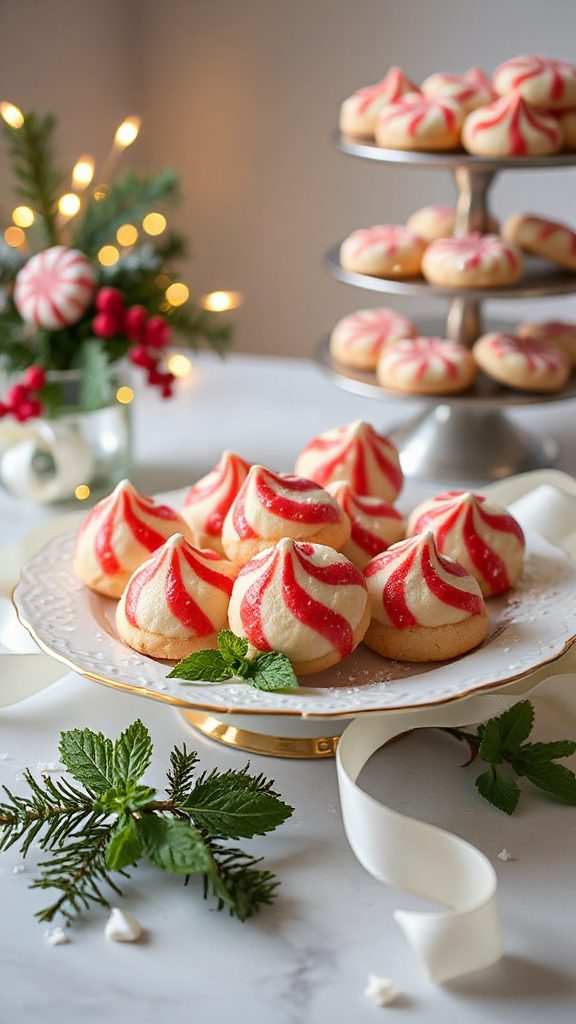 peppermint chocolate holiday cookies